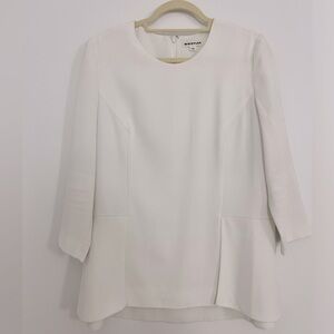 Whistles white peplum top US 10 / UK 14